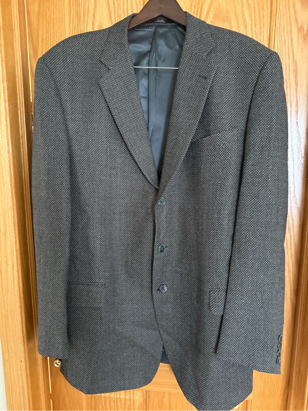 Joseph Abboud Men's Charcoal Gray Textured Sport Coat